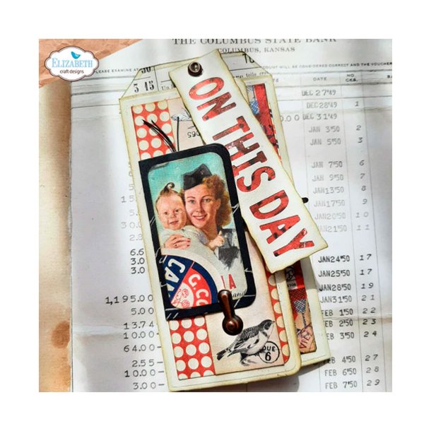 Elizabeth Craft Designs - Die - Planner - Favorite Humans Dies Tag Folder (2144)