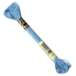 DMC Broderigarn - Nr E334 - Metallic Blue Topaz - 8 m.