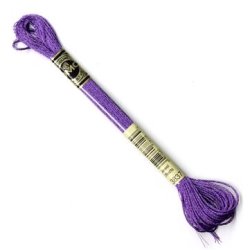 DMC Broderigarn - Nr E3837 - Metallic Purple Ruby - 8 m.
