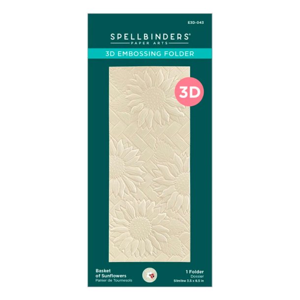 Spellbinders - 3D Embossing Folder - Solsikke