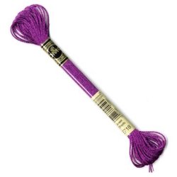 DMC Broderigarn - Nr E718 - Metallic Pink Garnet - 8 m.