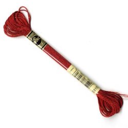 DMC Broderigarn - Nr E815 - Metallic Dark Red Ruby - 8 m.