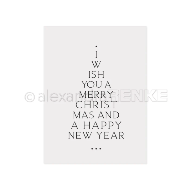 Alexandra Renke - Embossingfolder - Merry Christmas Juletr