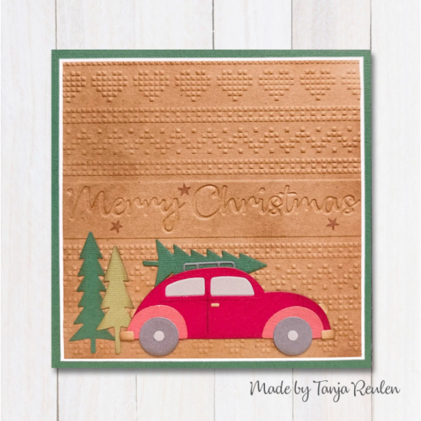 Nellie Snellen - Embossing Folder - Merry Christmas