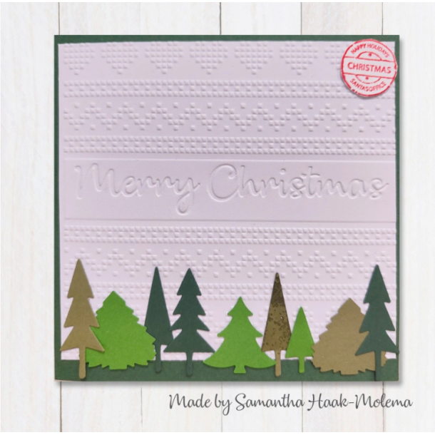 Nellie Snellen - Embossing Folder - Merry Christmas