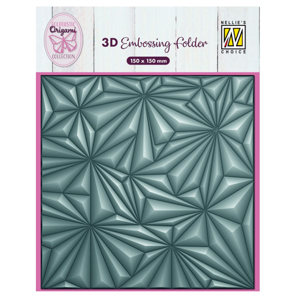 Nellie Snellen - 3D embossingfolder - Origami Stjerner