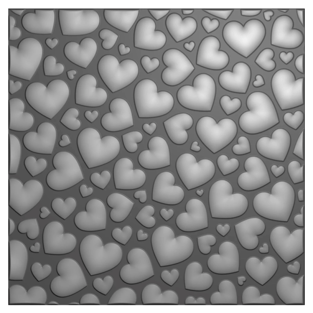 Nellie Snellen - 3D embossingfolder - Pop Up Hearts