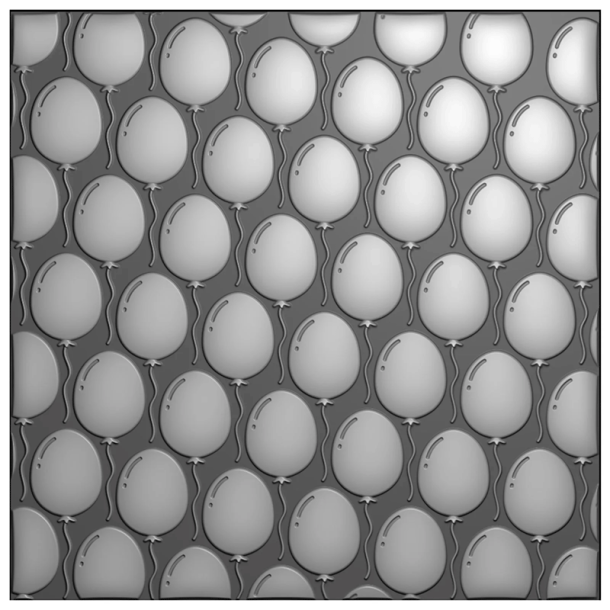 Nellie Snellen - 3D embossingfolder - Balloons / Balloner