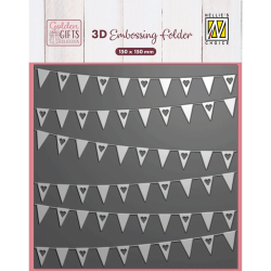 Nellie Snellen - 3D embossingfolder - Banners