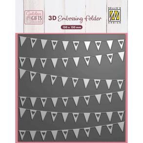 Nellie Snellen - 3D embossingfolder - Banners