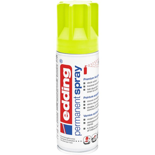 Edding - Spray - Neon Gul - 200 ml.
