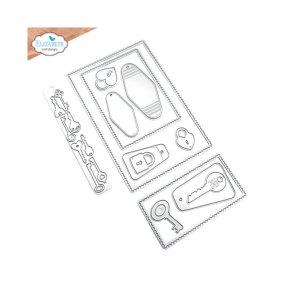 Elizabeth Craft Designs - Die - Planner - Favorite Humans Dies Postage Stamps Pocket Page Fillers 2 - Full Size