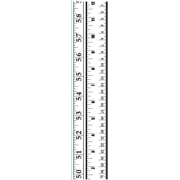 Embossing Folder Ruler -  30,50 x 6,50 cm
