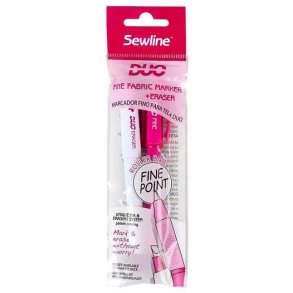 Sewline - Duo - Fine Fabric Marker + Eraser