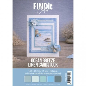 Find it - Linnen - Blok A5 - Ocean Breeze / Havbrise - 75 ark