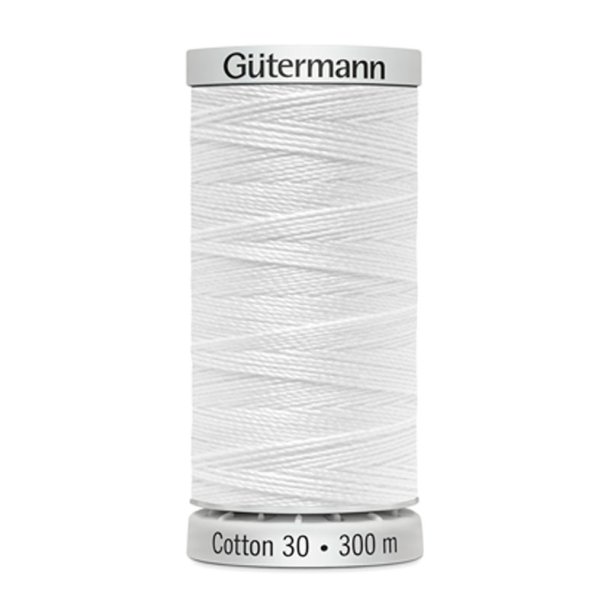 Gtermann - Quiltetrd - Sulky Cotton 30 - 300 m - Hvid 1001
