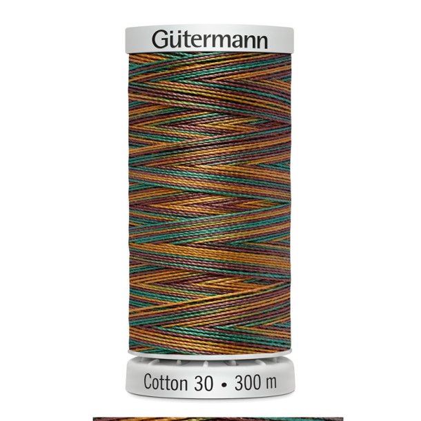 Gtermann - Quiltetrd - Sulky Cotton 30 - 300 m - Multifarvet 4114