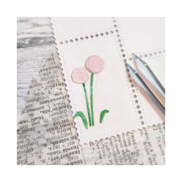 Gummiapan - Die - Lille Allium Blomst