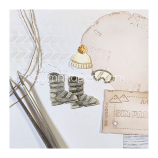 Gummiapan - Die - Skist�vler, Hue og Skibriller