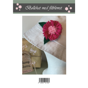 Gavlhusets Design - M�nster - B�llehat med filtblomst