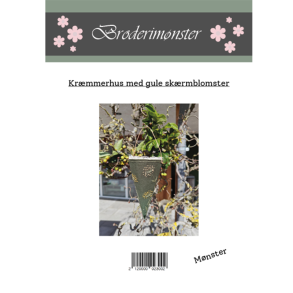 Gavlhusets Design - Broderimnster - Krmmerhus med gule skrmblomster