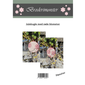 Gavlhusets Design - Broderimnster - Julekugle