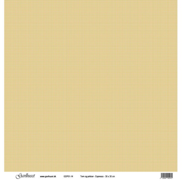 Gavlhusets Design - Papir - Tern og prikker  Espresso