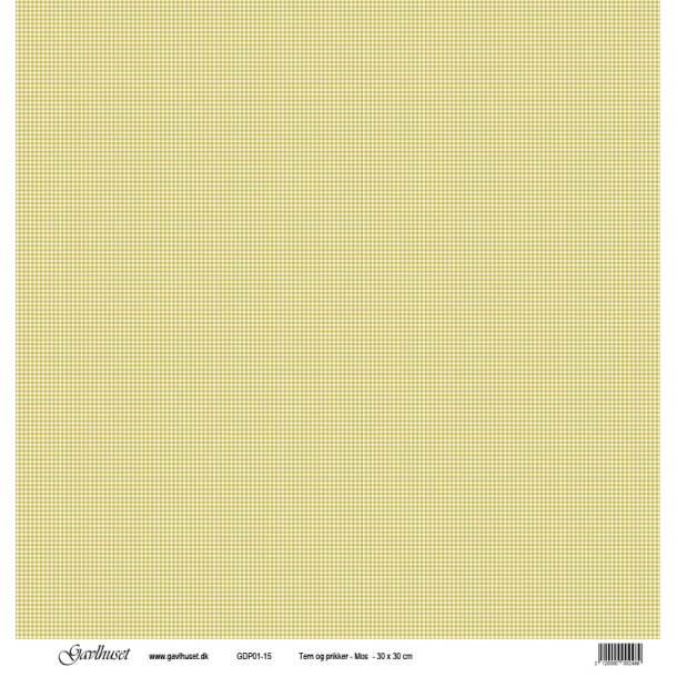 Gavlhusets Design - Papir - Tern og prikker  Mos