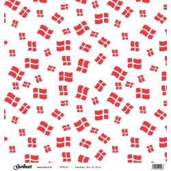 Gavlhusets Design - Papir - Dannebrog - Rd