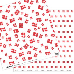 Gavlhusets Design - Papir - Dannebrog - Rd