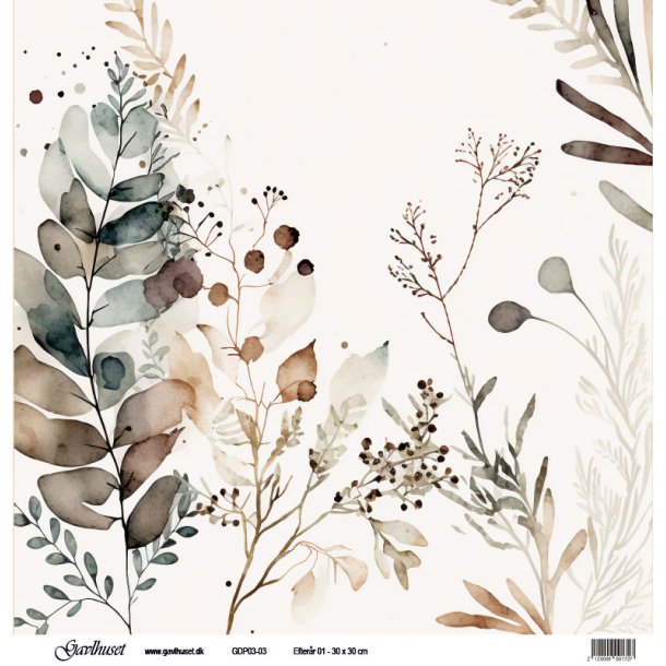 Gavlhusets Design - Papir - Botanik 1
