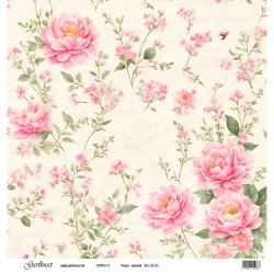 Gavlhusets Design - Papir - Roser - lyserd