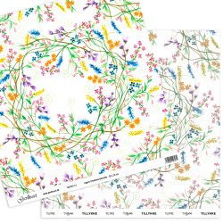 Gavlhusets Design - Papir - Lagoni Creations blomster