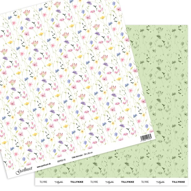 Gavlhusets Design - Papir - Vilde blomster