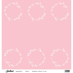 Gavlhusets Design - Papir - Blomsterkrans - Rosa / Lotus