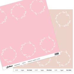 Gavlhusets Design - Papir - Blomsterkrans - Rosa / Lotus