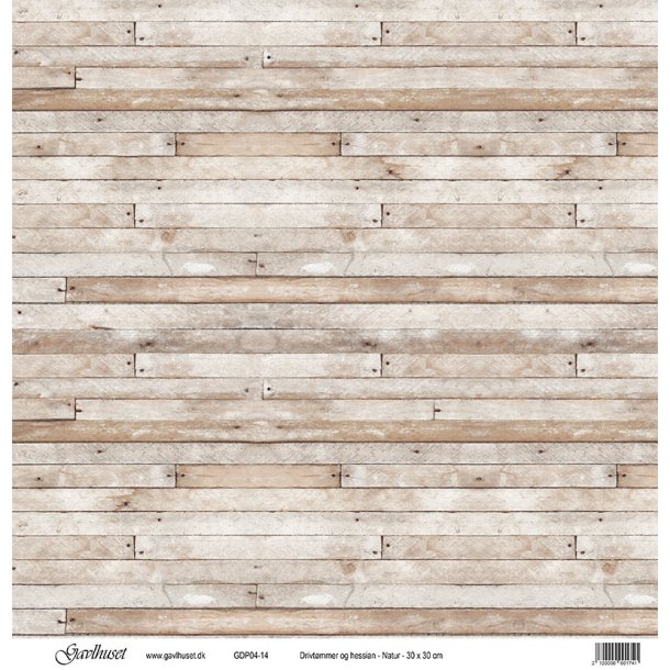 Gavlhusets Design - Papir - Planker & Hessian - Natur