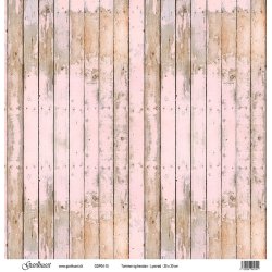 Gavlhusets Design - Papir - Malet tr & Hessian - Lyserd / Beige