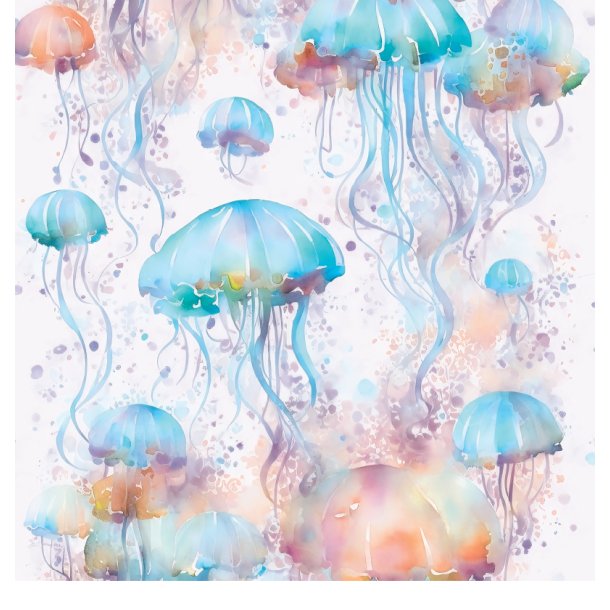 Gavlhusets Design - Papir - Vandmand akvarel - Bl