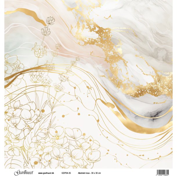 Gavlhusets Design - Papir - Abstrakt - Rosa