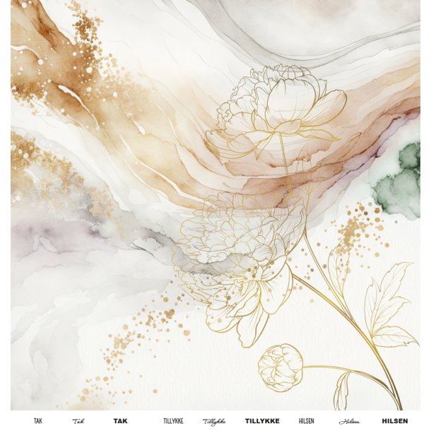 Gavlhusets Design - Papir - Abstrakt - Rosa