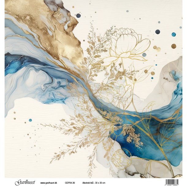 Gavlhusets Design - Papir - Abstrakt - Bl