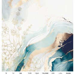 Gavlhusets Design - Papir - Abstrakt - Bl