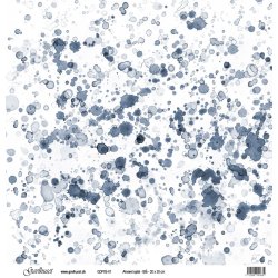 Gavlhusets Design - Papir- Akvarel splat  Bl