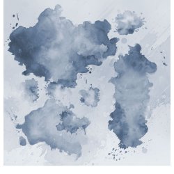 Gavlhusets Design - Papir- Akvarel splat  Bl