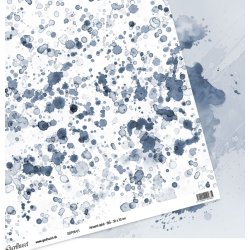 Gavlhusets Design - Papir- Akvarel splat  Bl