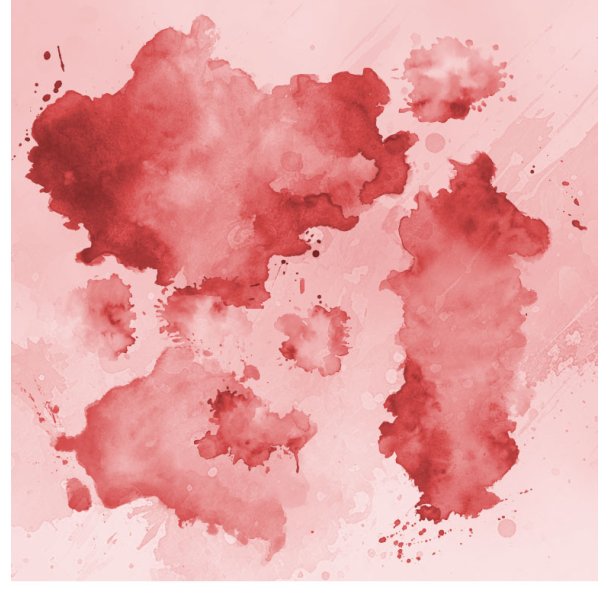 Gavlhusets Design - Papir- Akvarel splat  Rd