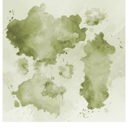 Gavlhusets Design - Papir- Akvarel splat  Grn