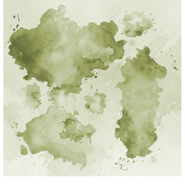 Gavlhusets Design - Papir- Akvarel splat  Grn