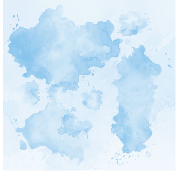 Gavlhusets Design - Papir- Akvarel splat  Pastel bl